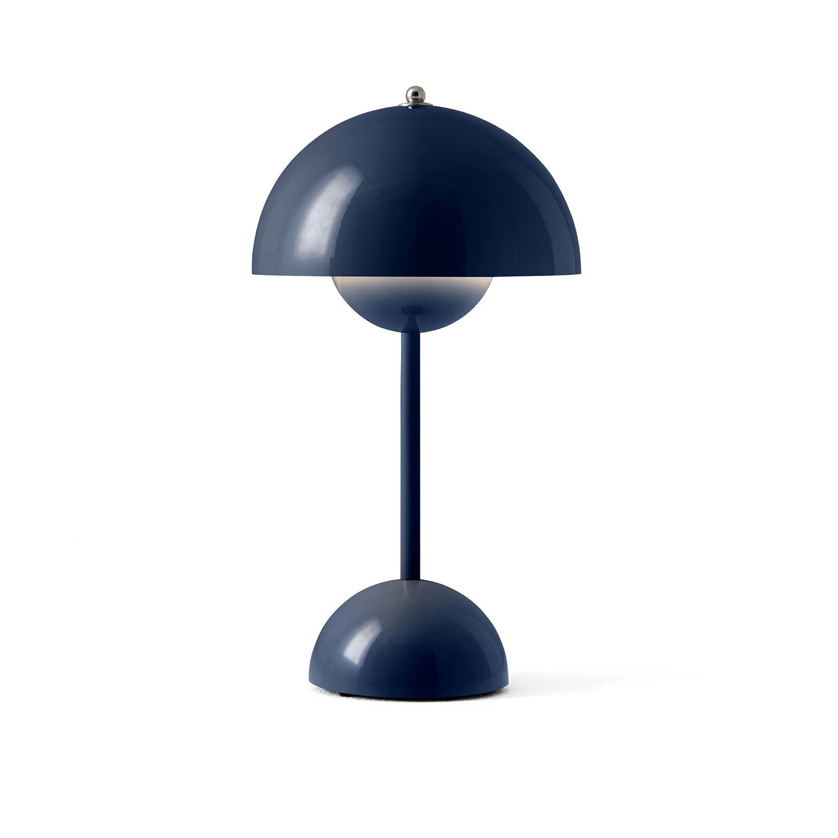 Flowerpot portable bordlampe VP9, Steel blue &Tradition