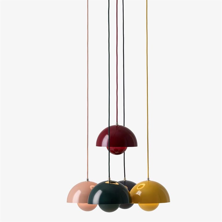 FlowerPot VP1 pendel, Beige rød &Tradition