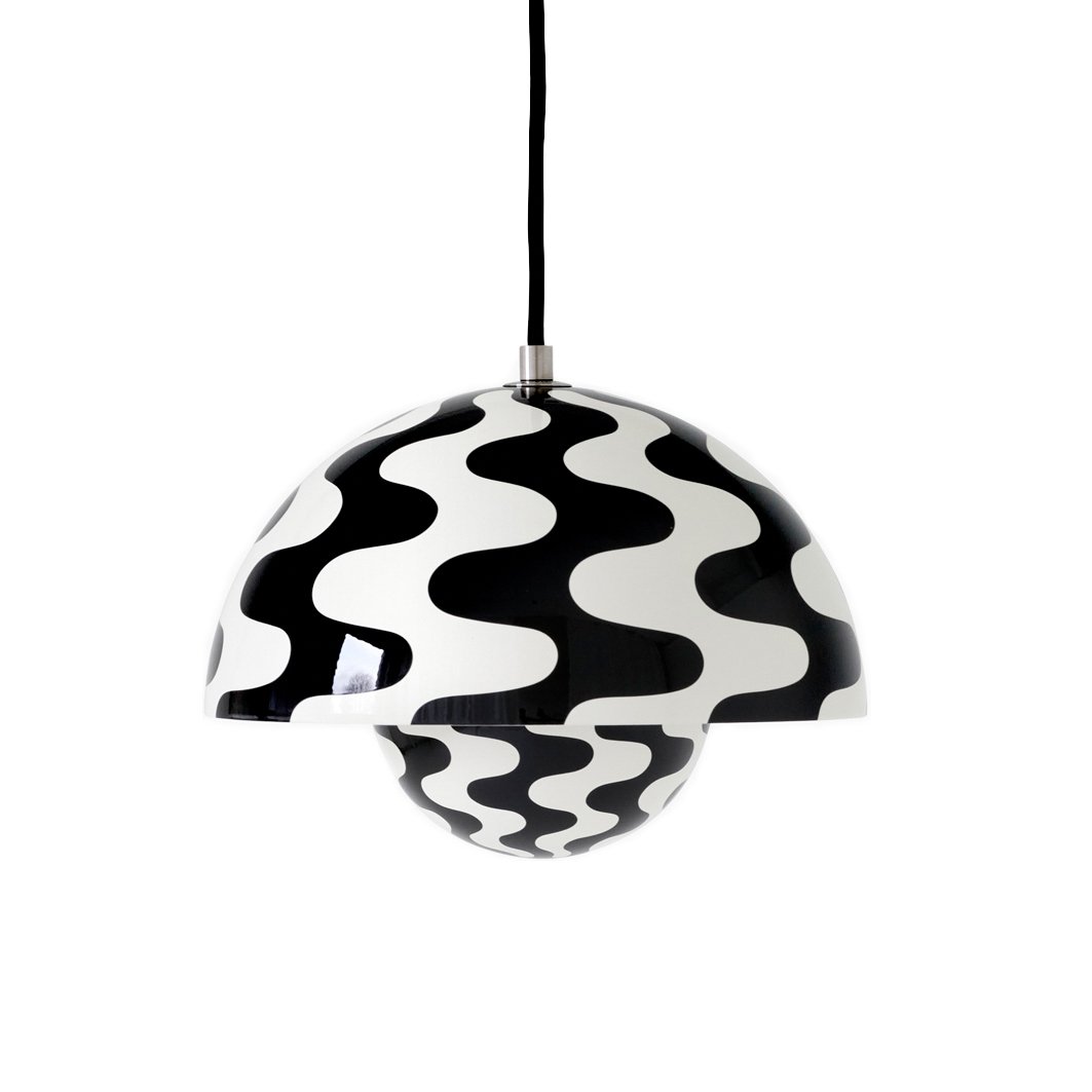 Bilde av &Tradition FlowerPot VP1 pendel Black-white pattern