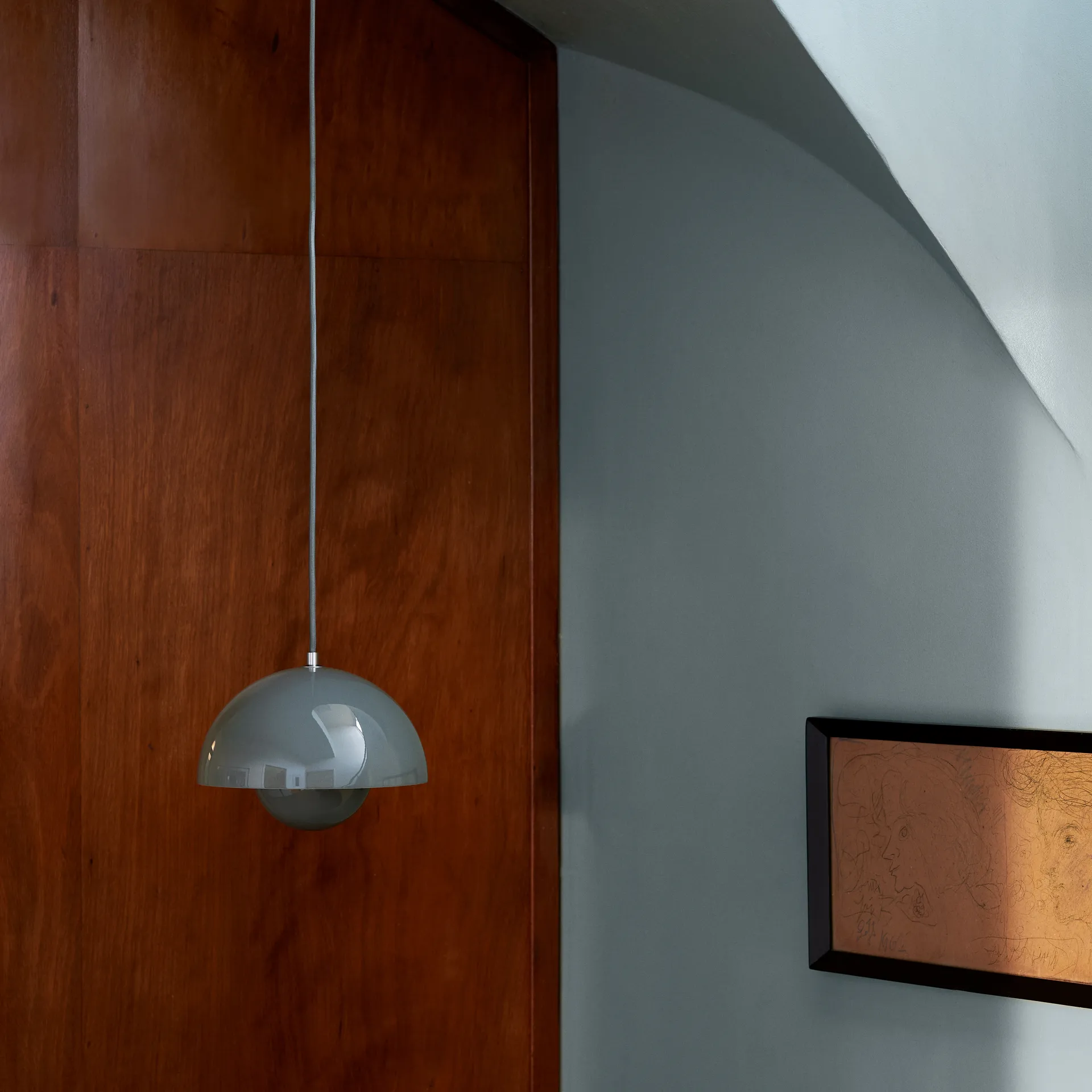 FlowerPot VP1 pendel, Stone blue &Tradition