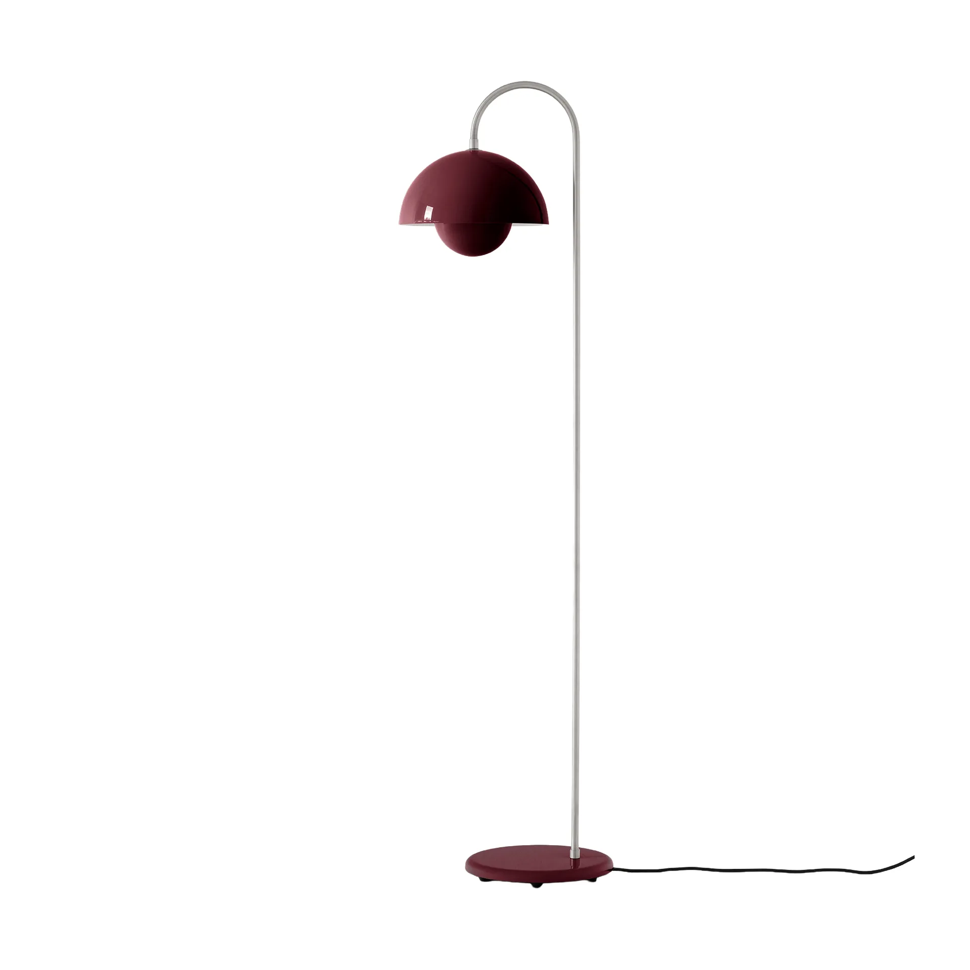 Flowerpot VP12 gulvlampe, Dark plum &Tradition