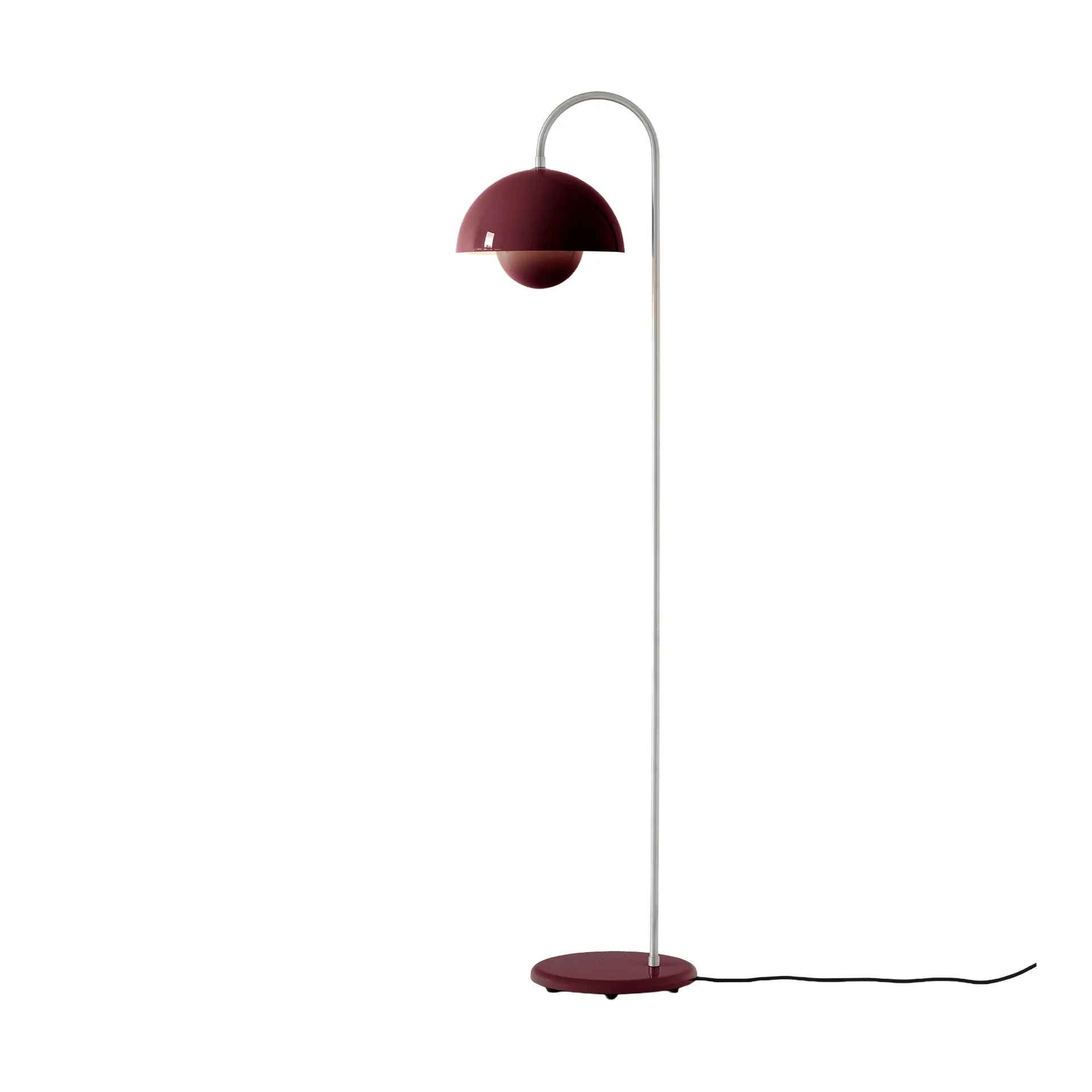 Flowerpot VP12 gulvlampe, Dark plum &Tradition