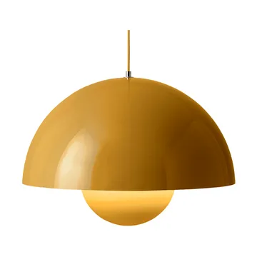 Flowerpot VP2 pendel stor - Mustard - &Tradition