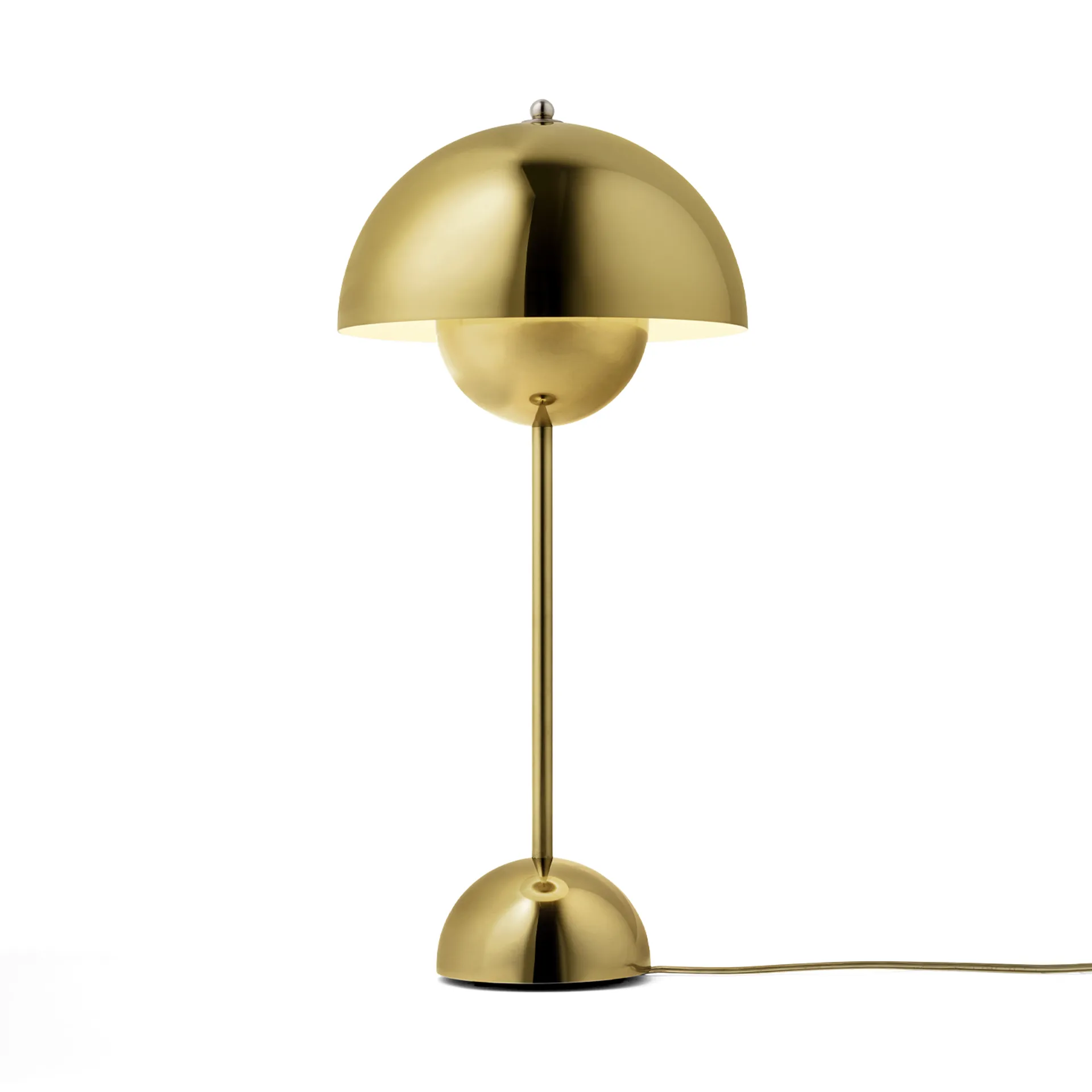 FlowerPot VP3 bordlampe, Brass-plated &Tradition