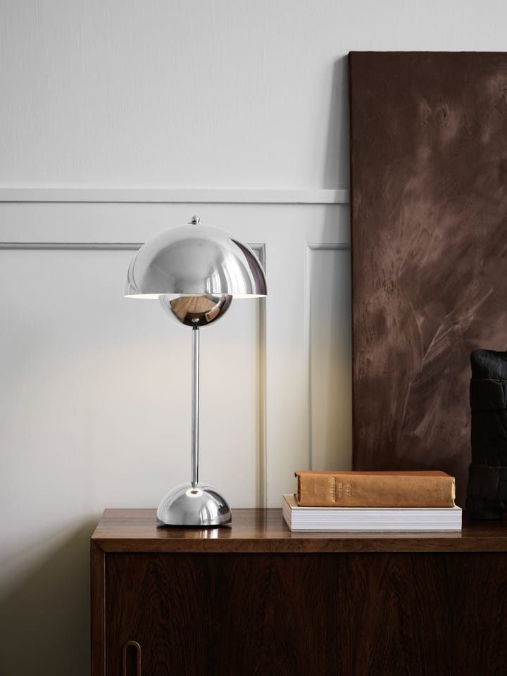 FlowerPot VP3 bordlampe, Chrome-plated &Tradition