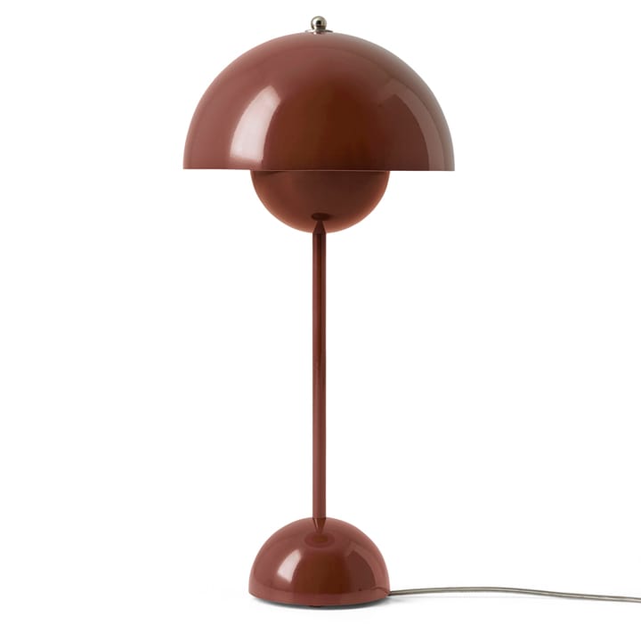 FlowerPot VP3 bordlampe, Rød-brun &Tradition