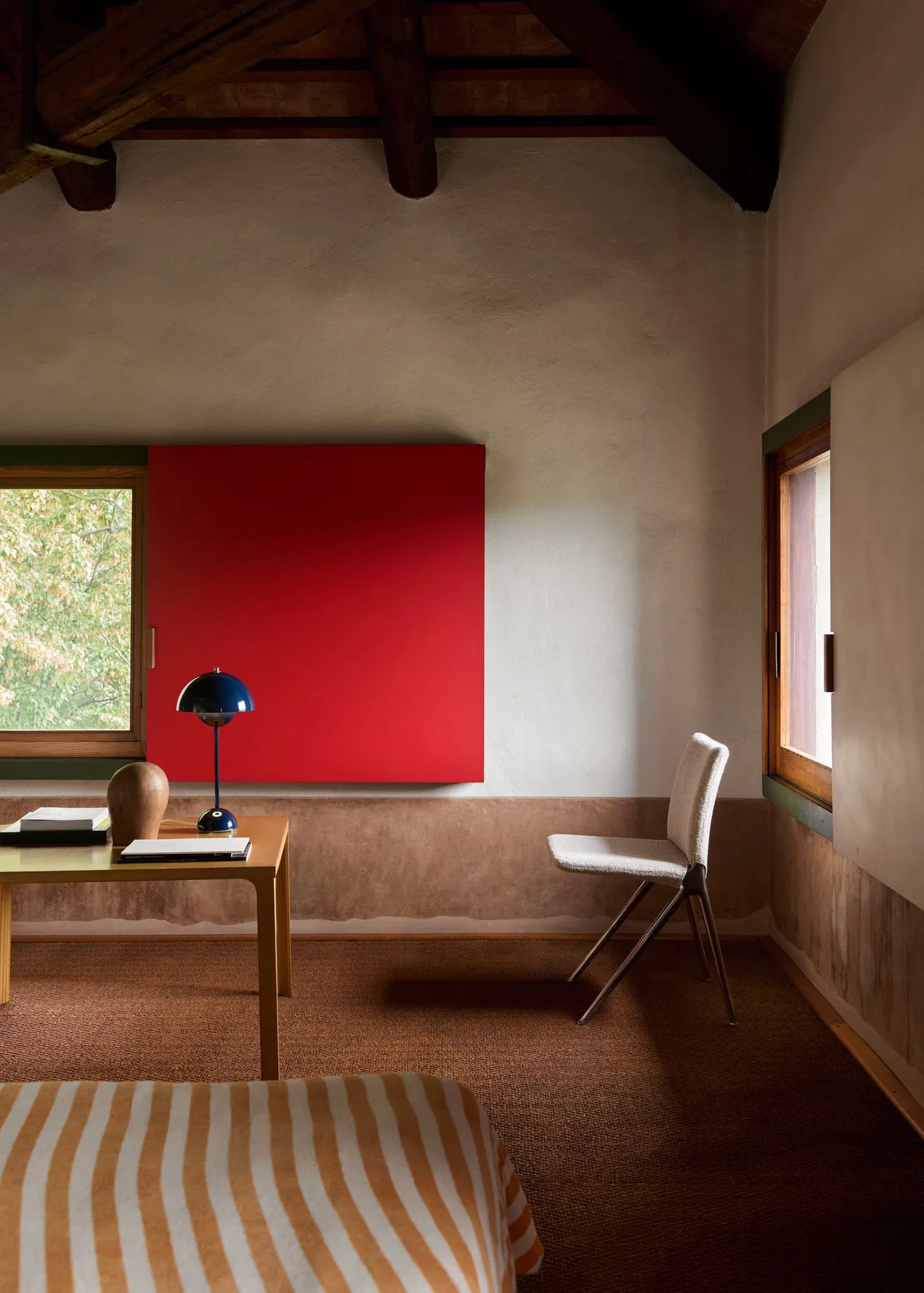 FlowerPot VP3 bordlampe, Steel blue &Tradition