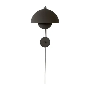 Flowerpot VP8 vegglampe - Matt black - &Tradition