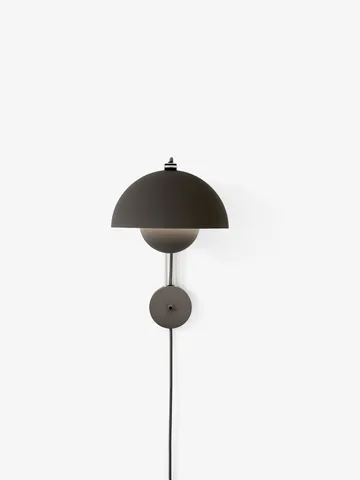 Flowerpot VP8 vegglampe - Matt black - &Tradition