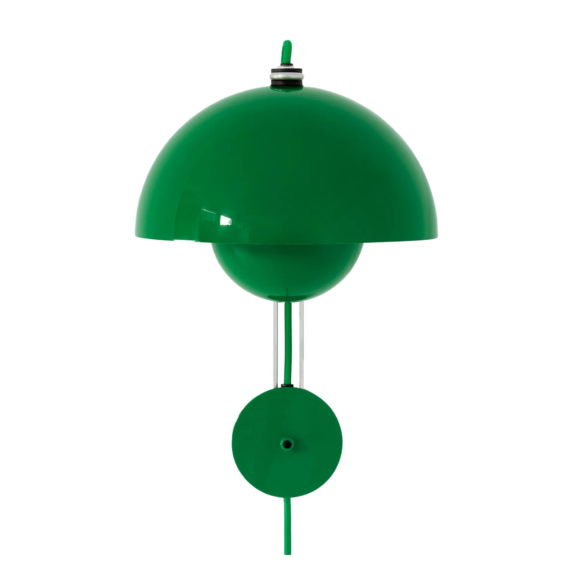 Flowerpot VP8 vegglampe, Signal green &Tradition