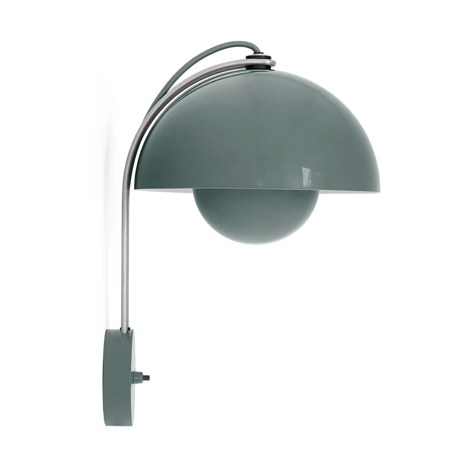 Flowerpot VP8 vegglampe, Stone blue &Tradition