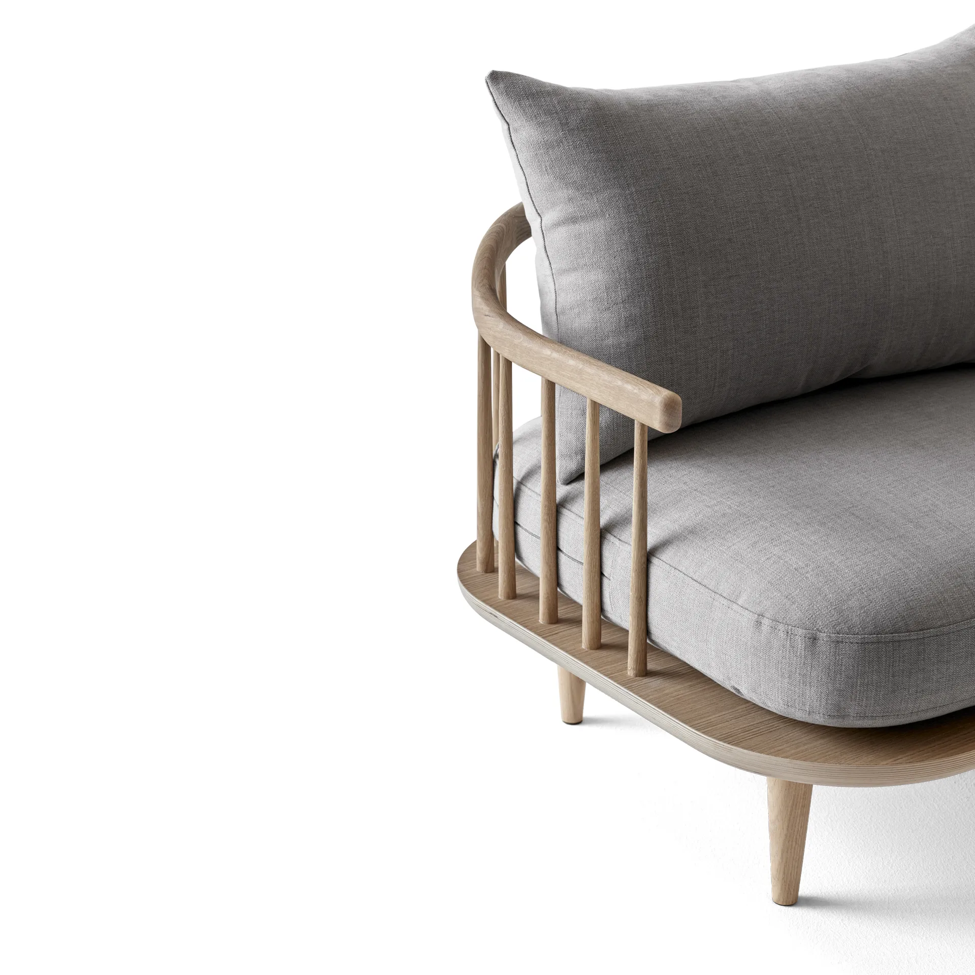 Fly lenestol SC1, lys oljet eik + beige stoff &Tradition