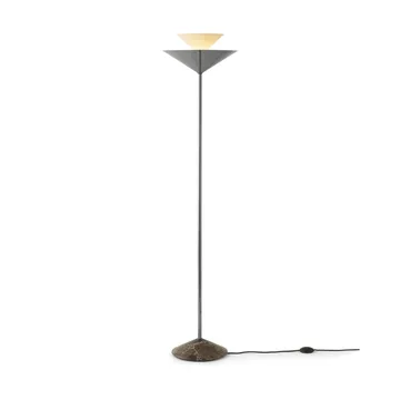 Gio LN 28 gulvlampe - Mørk krom, marmor - &Tradition
