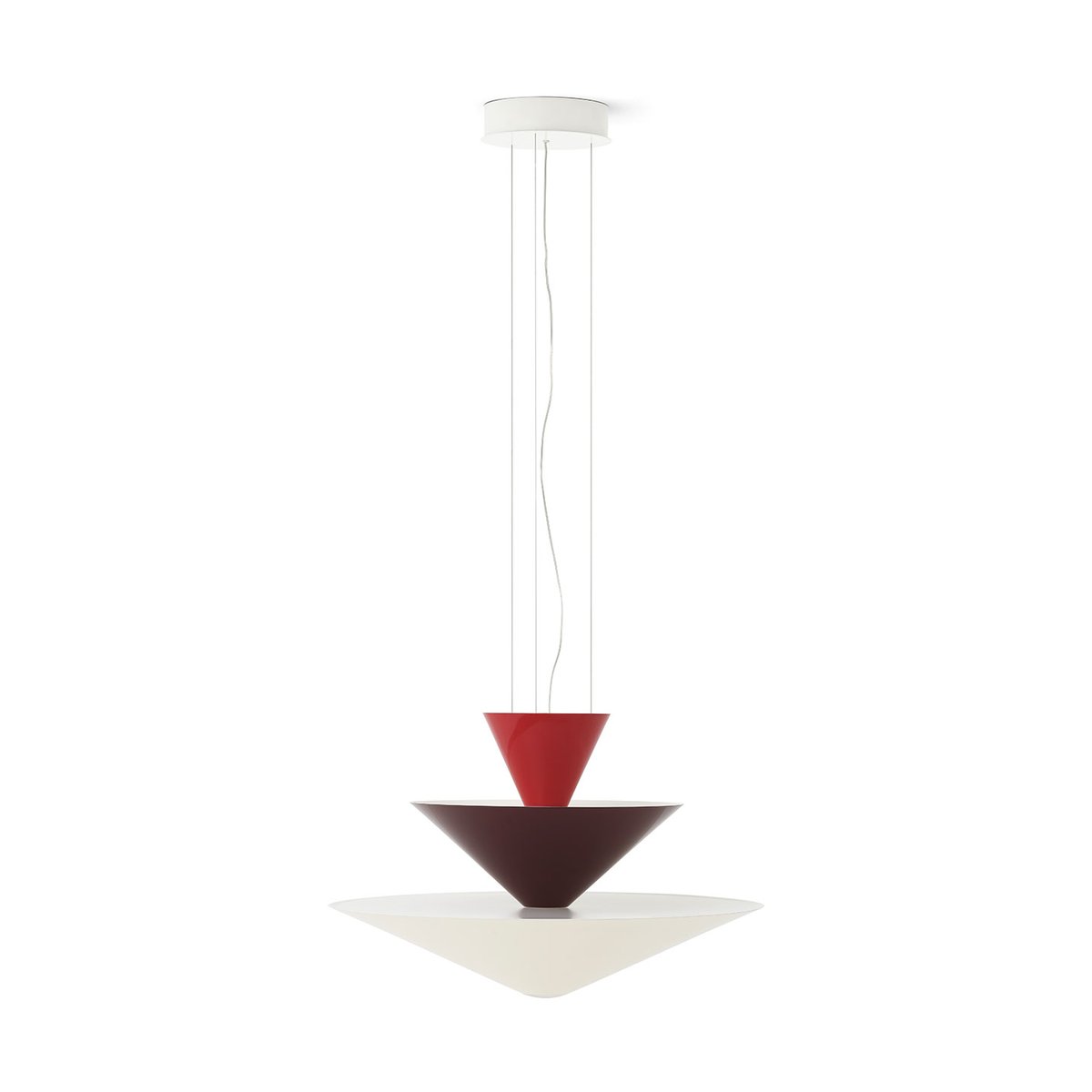 Bilde av &Tradition Gio LN14 pendel Ø60 cm Vermilion red-d. burgundy-ecru
