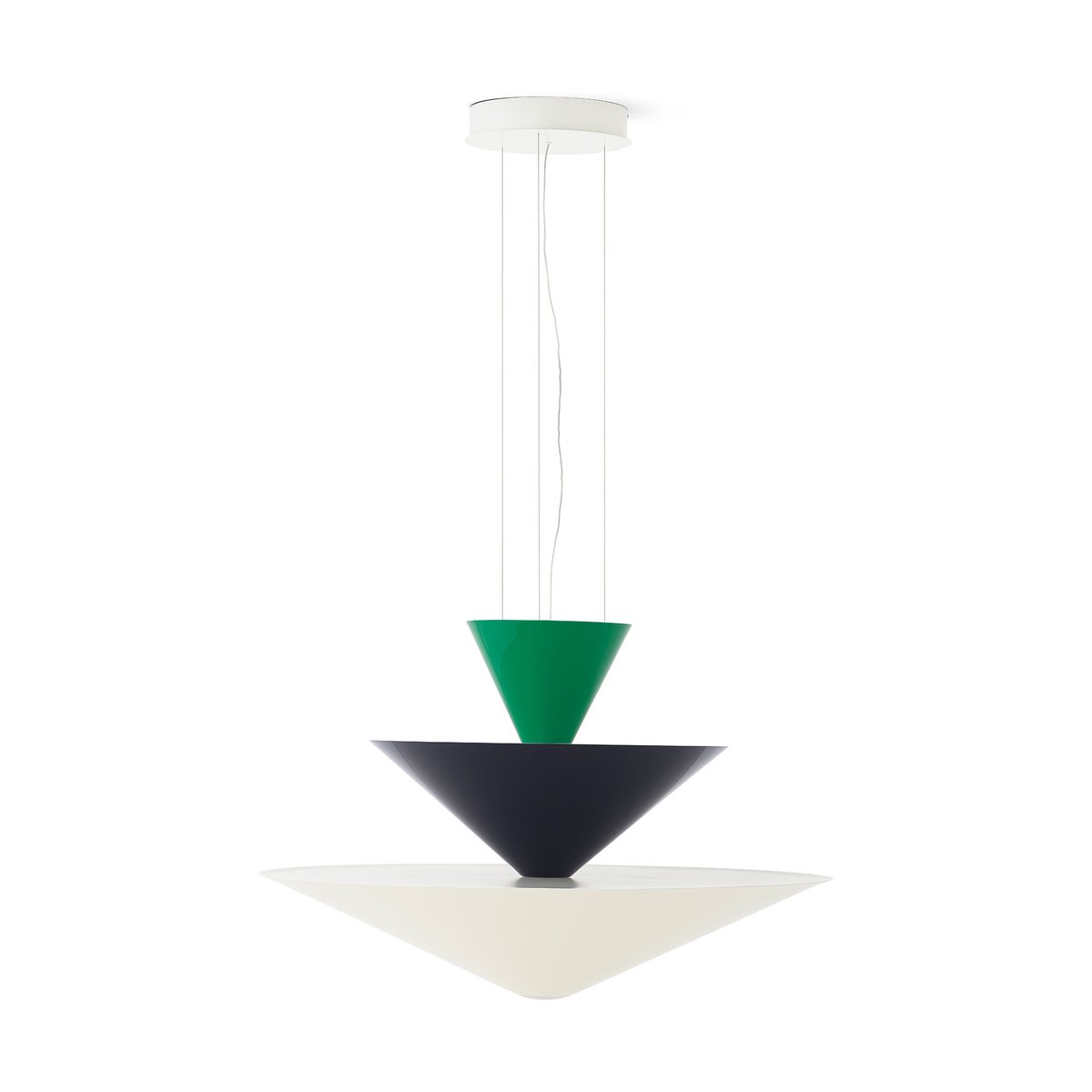Bilde av &Tradition Gio LN15 pendel Ø92 cm Signal green-deep blue-ecru