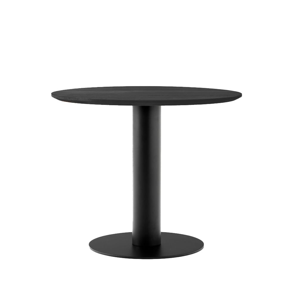 Bilde av &Tradition In Between SK11 spisebord sortlakkert eik matt sort metallstativ