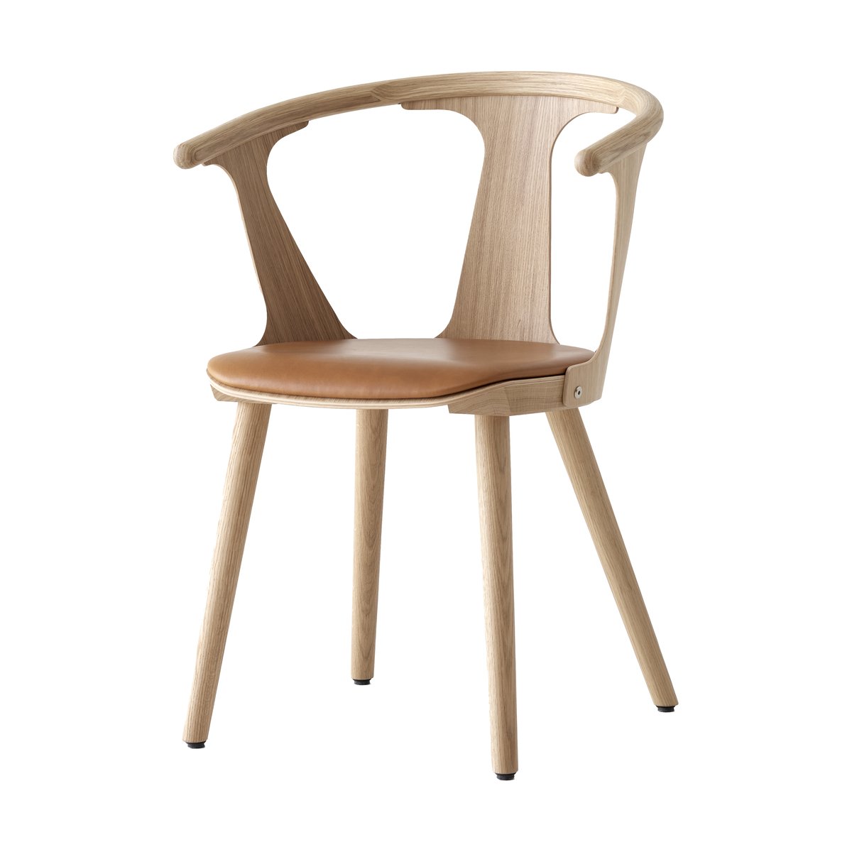 &Tradition In Between SK2 stol Oljet eik-Noble cognac leather
