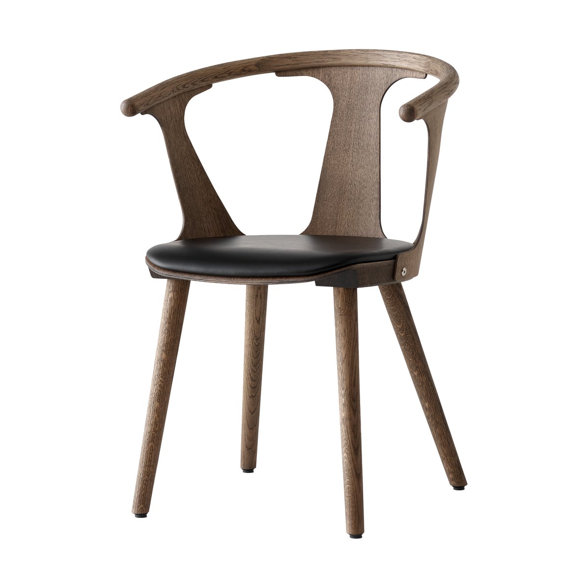 &Tradition In Between SK2 stol Rkt oljet eik-Noble black leather