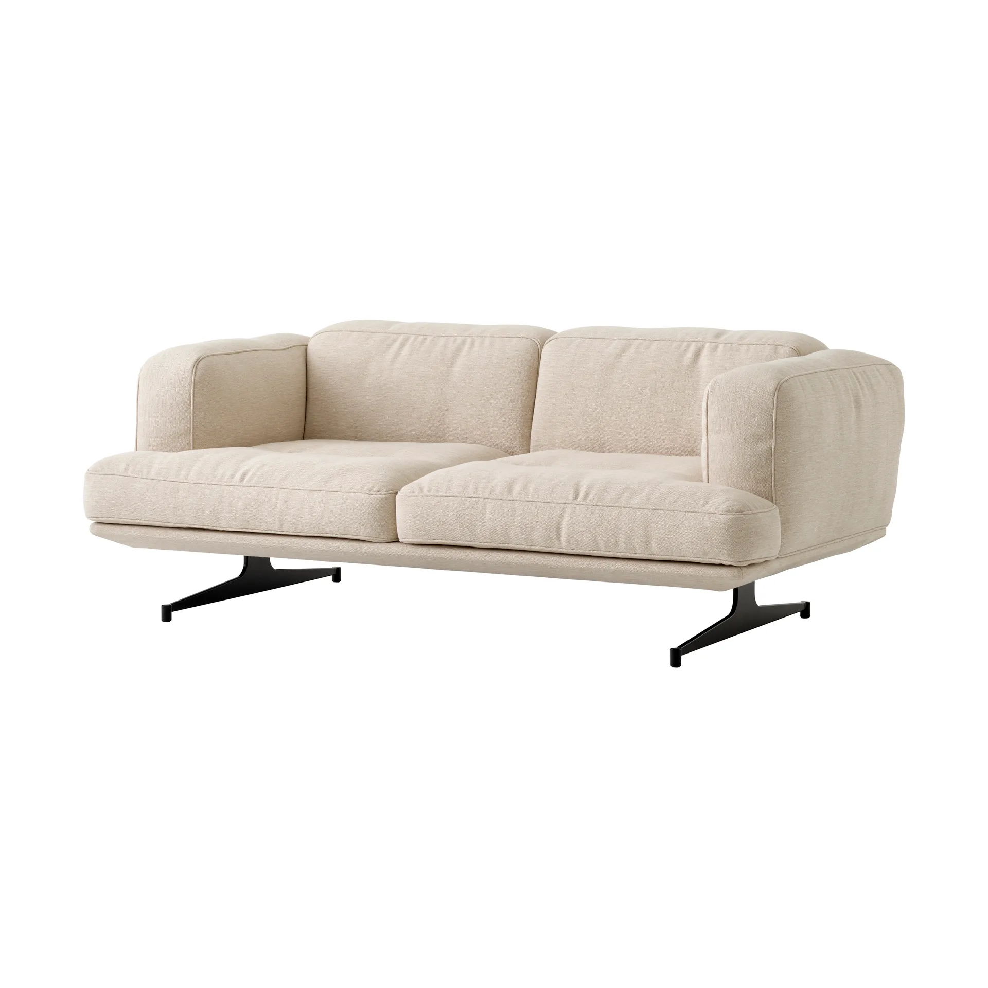 Inland AV22 sofa 2-seters, Clay 0011-warm black &Tradition