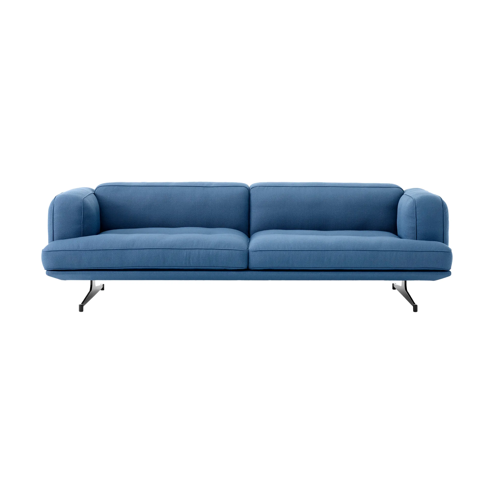Inland AV23 3-seters sofa, Vidar 4 Denim Blue 733-sorte ben &Tradition