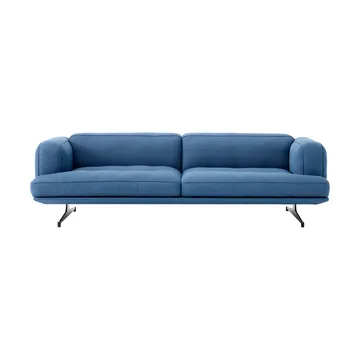 Inland AV23 3-seters sofa - Vidar 4 Denim Blue 733-sorte ben - &Tradition