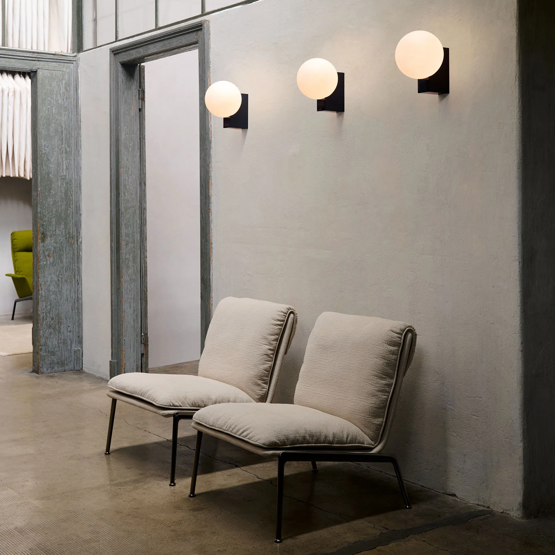 Journey SHY2 vegglampe, Steel blue &Tradition