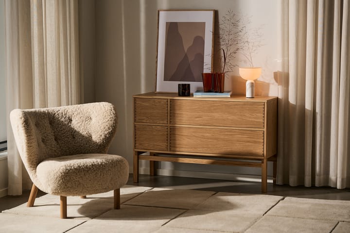 Little Petra VB1 lenestol , Hvitoljet eik-Moonlight &Tradition