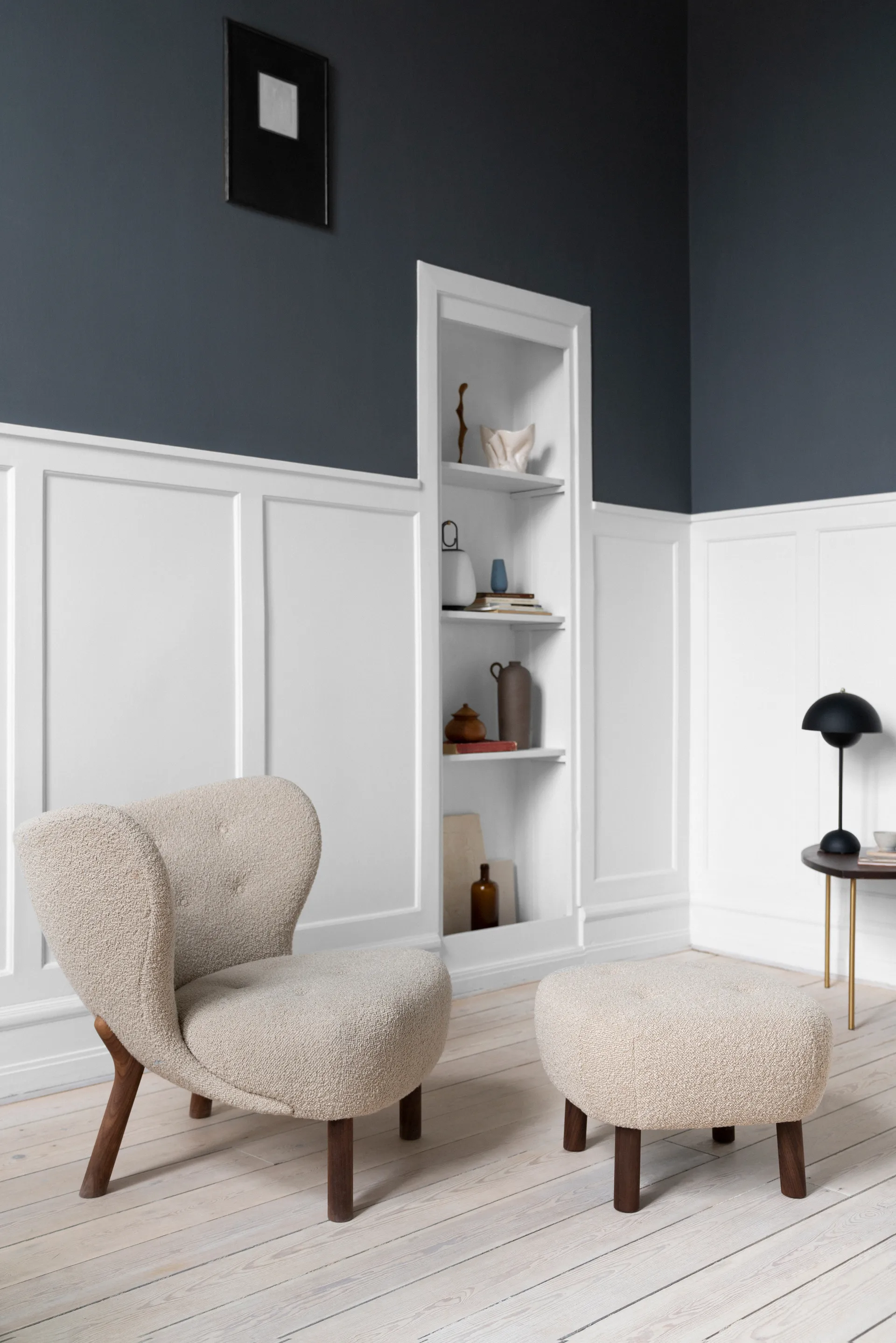 Little Petra VB1 lenestol , Hvitoljet eik-Sahara &Tradition