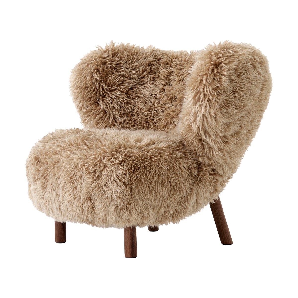 Bilde av &Tradition Little Petra VB1 lenestol Oljet valnøtt-Sheepskin honey