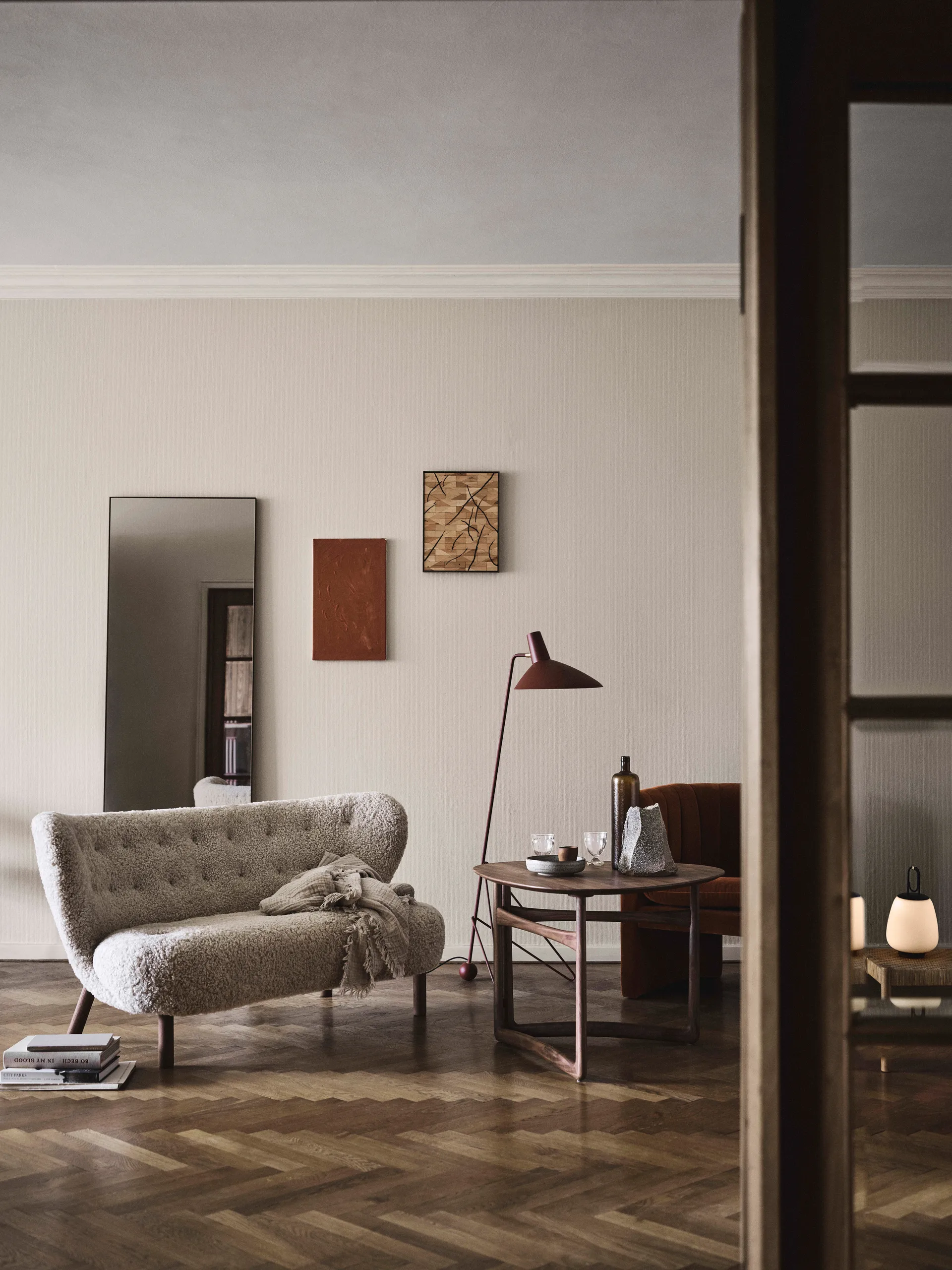 Little Petra VB2 sofa, Oljet valnøtt-Moonlight &Tradition