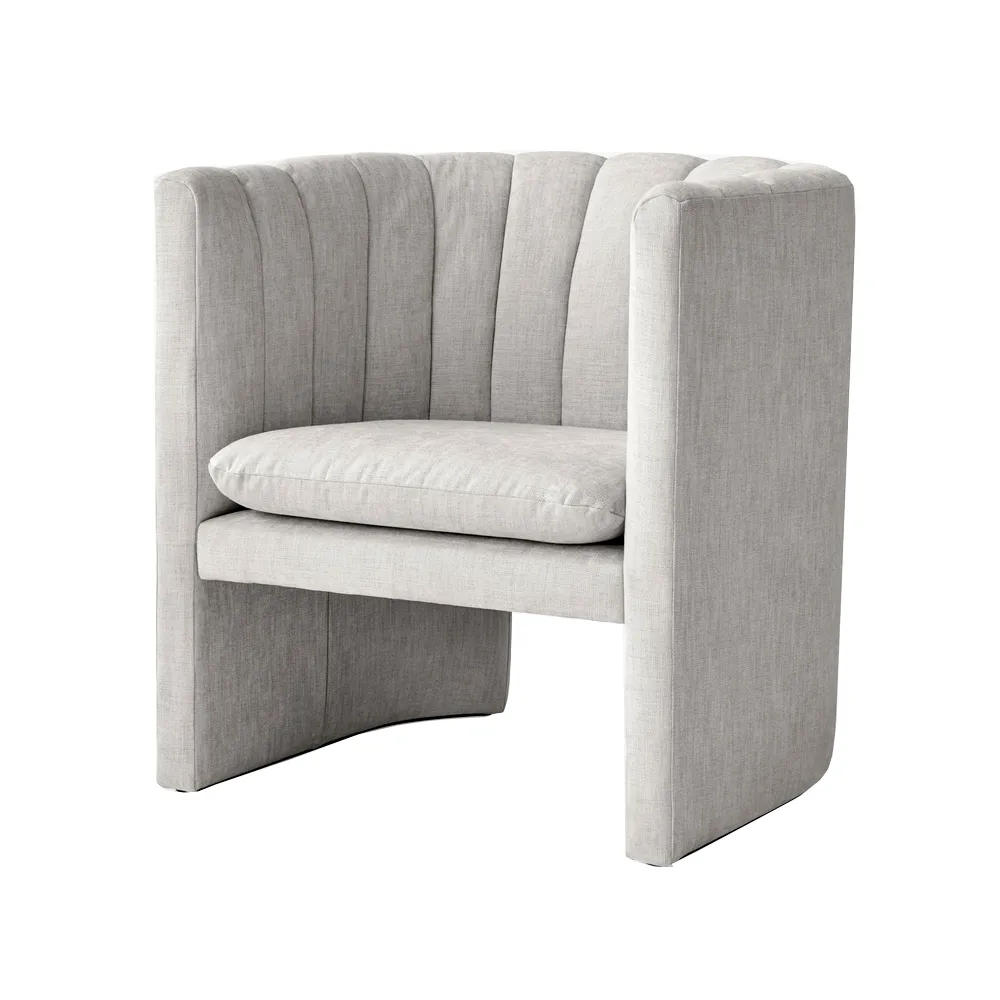 Loafer SC23 lenestol, Tekstil maple 112 light grey &Tradition