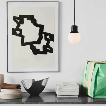 Mass Light NA5 pendel - sort marmor/hvit, nero marquina - &Tradition