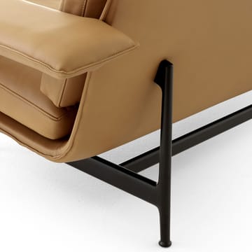 Meantime AV30 2-seters sofa - Warm black-Noble leather Cognac - &Tradition