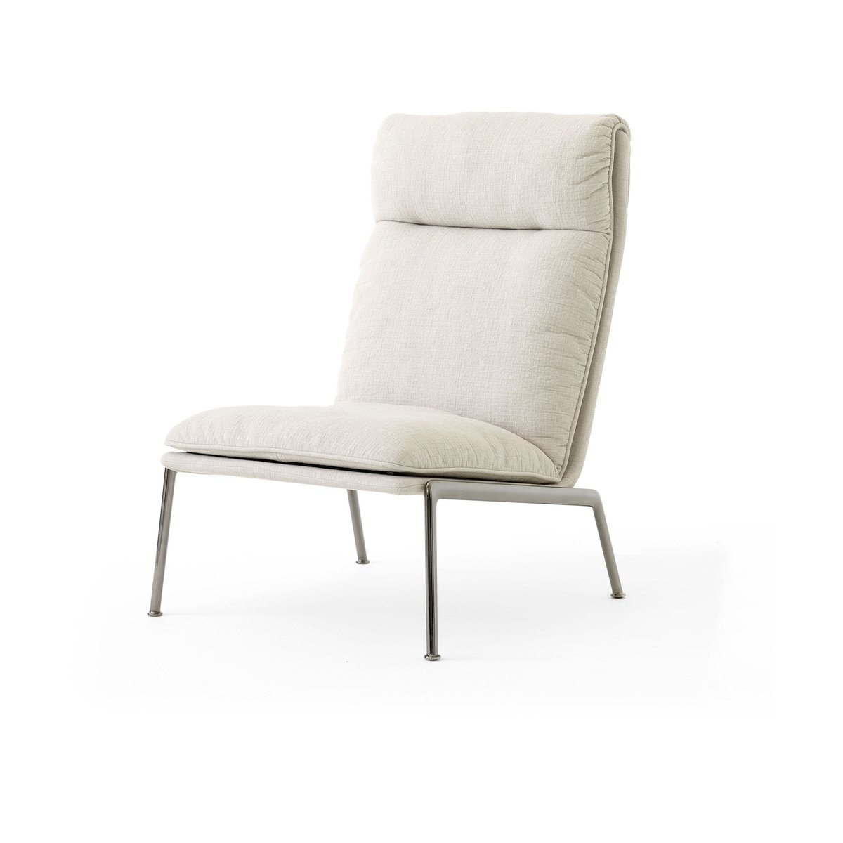 &Tradition Muno LN16 High back lounge lenestol Dark chrome-Cifrado 0221