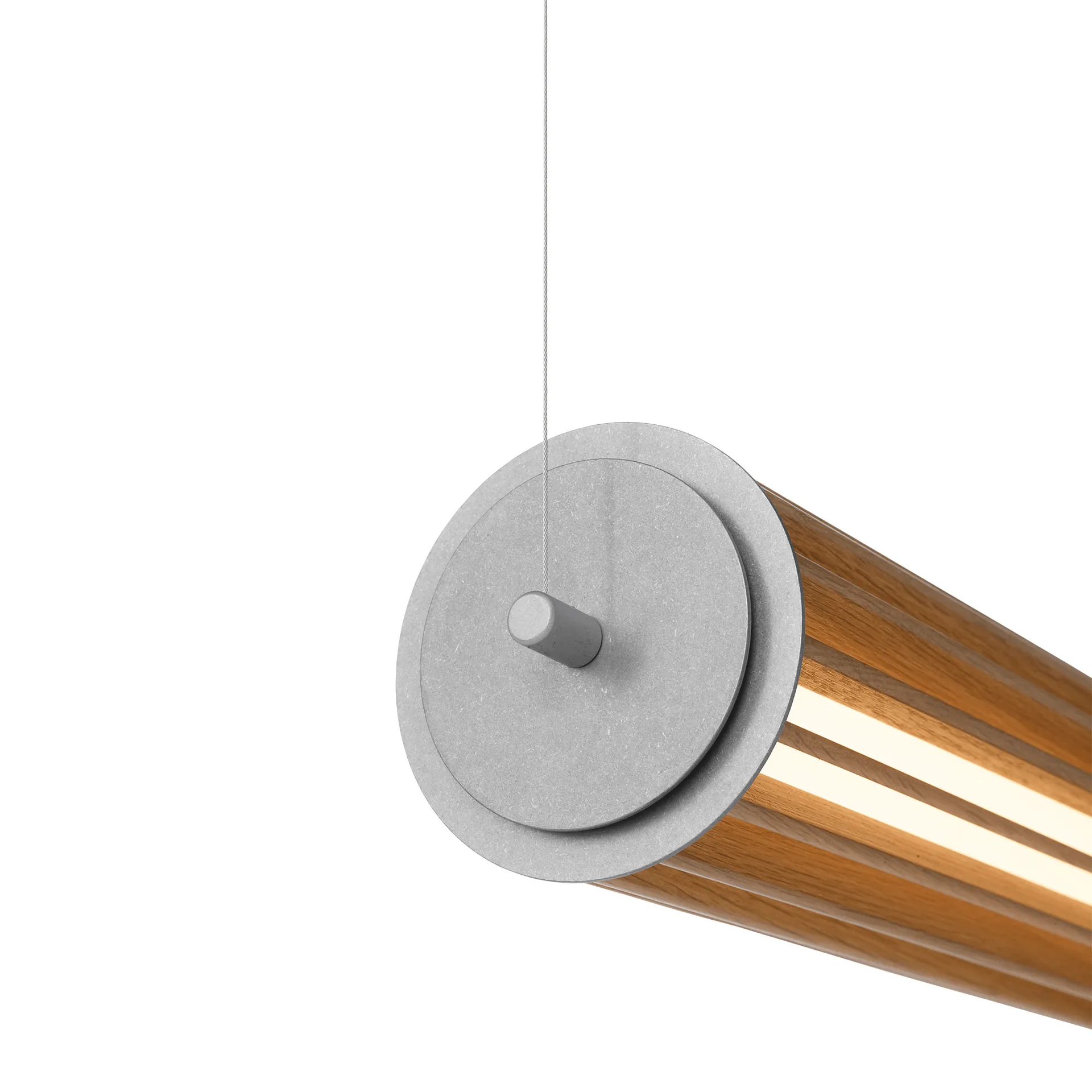 Numbra TY1 pendel, Lakkert eik-trumlet aluminium &Tradition