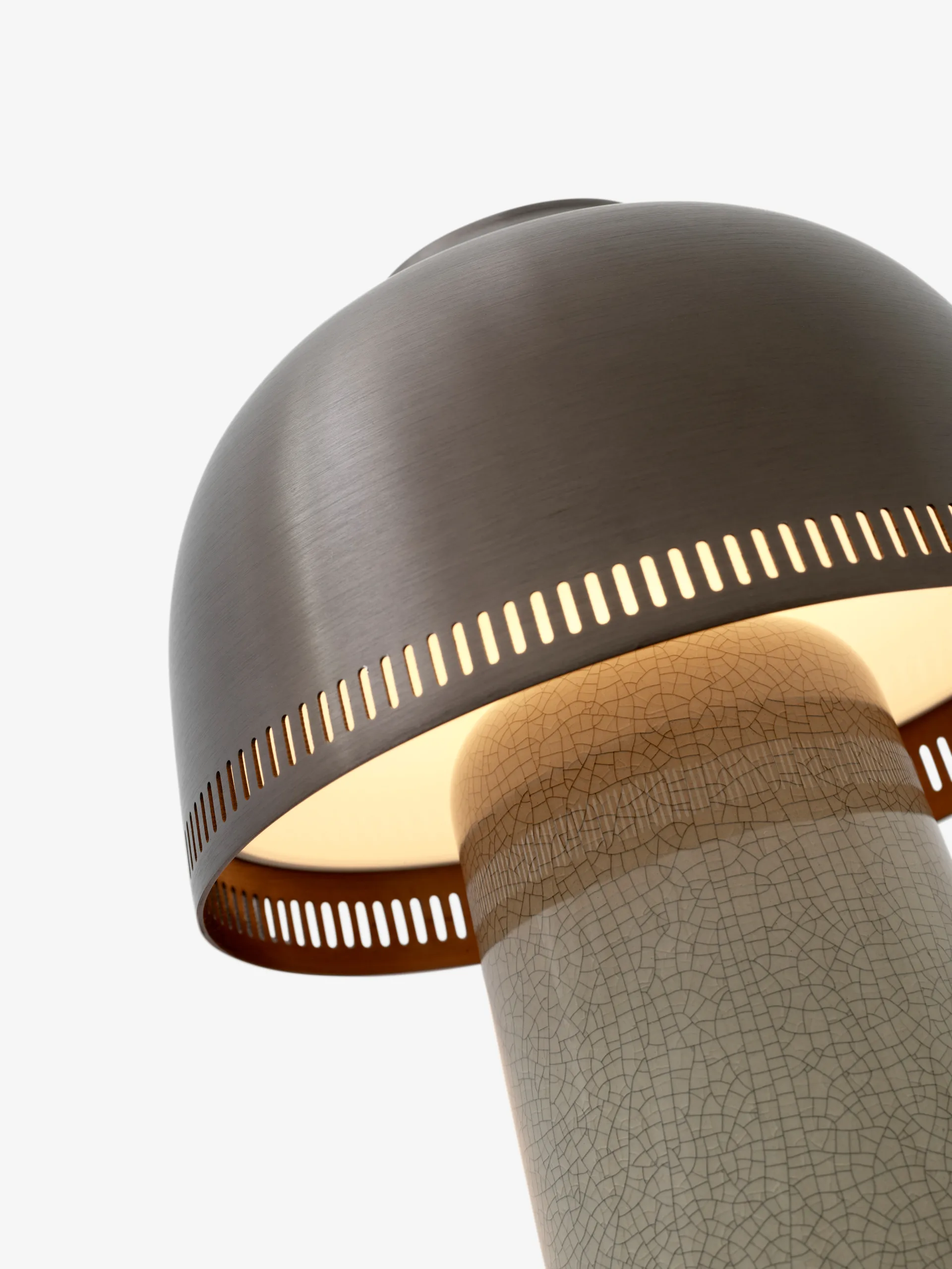 Raku SH8 bordlampe, Beige Grey & Bronze &Tradition