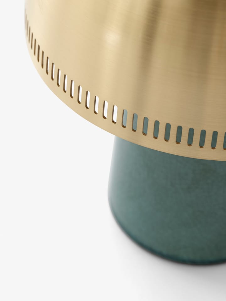 Raku SH8 bordlampe, Blue Green & Bras &Tradition