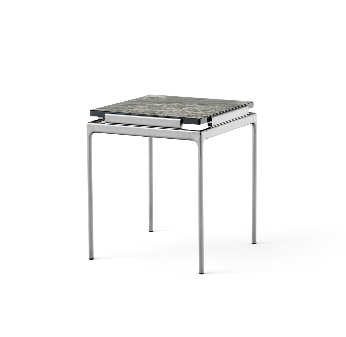 &Tradition Sett LN11 sidebord cast glass-dark chrome
