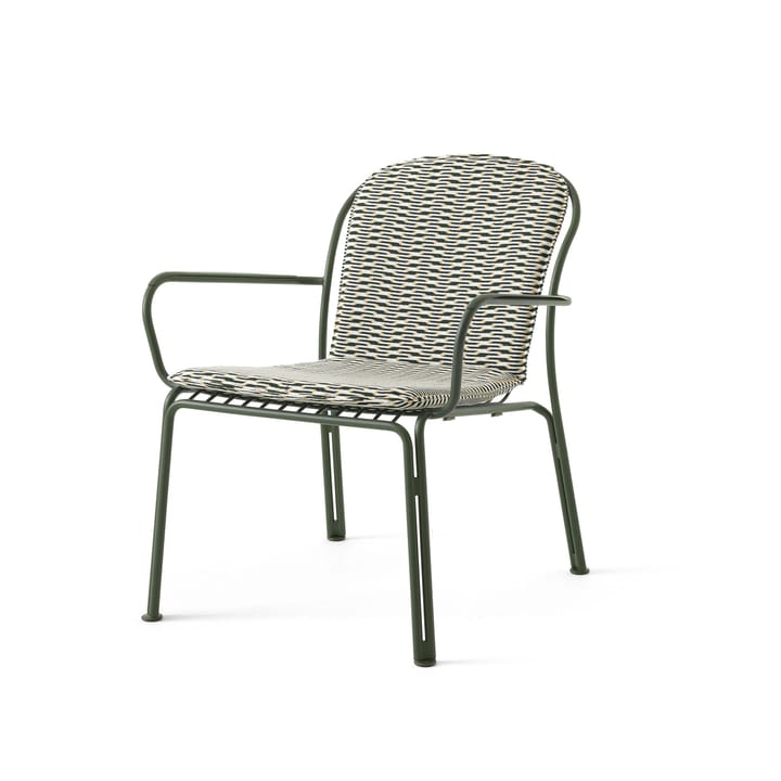 Thorvald Lounge Chair SC100/SC101 stolpute, Sunbrella Marquetry Bora &Tradition