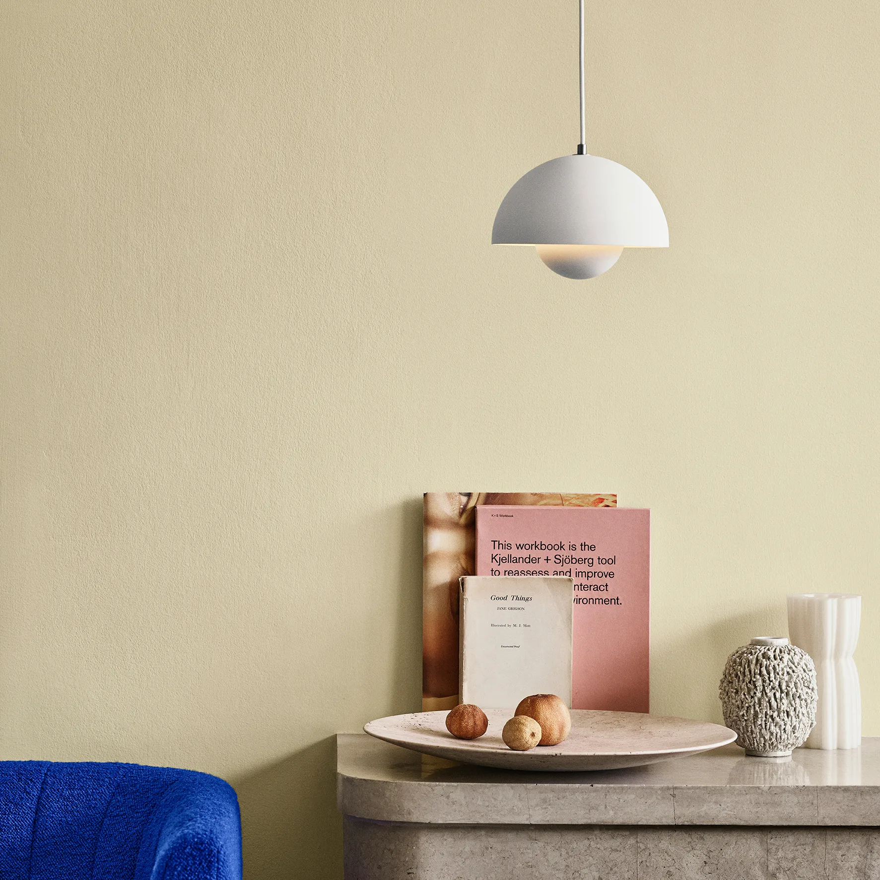 Travertine tallerken SC55, Ø50 cm &Tradition