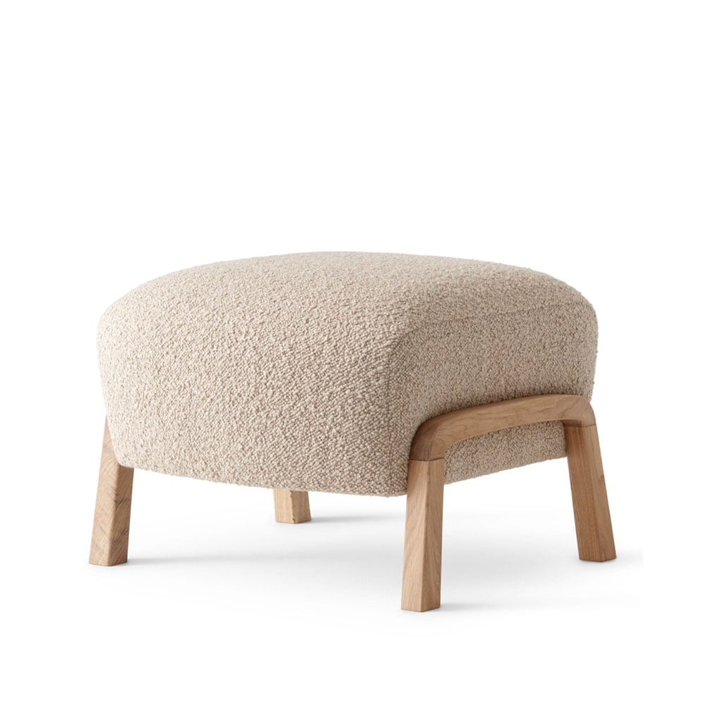 &Tradition Wulff ATD3 fotskammel tekstil karakorum 003 beige, hvitoljede eikeben