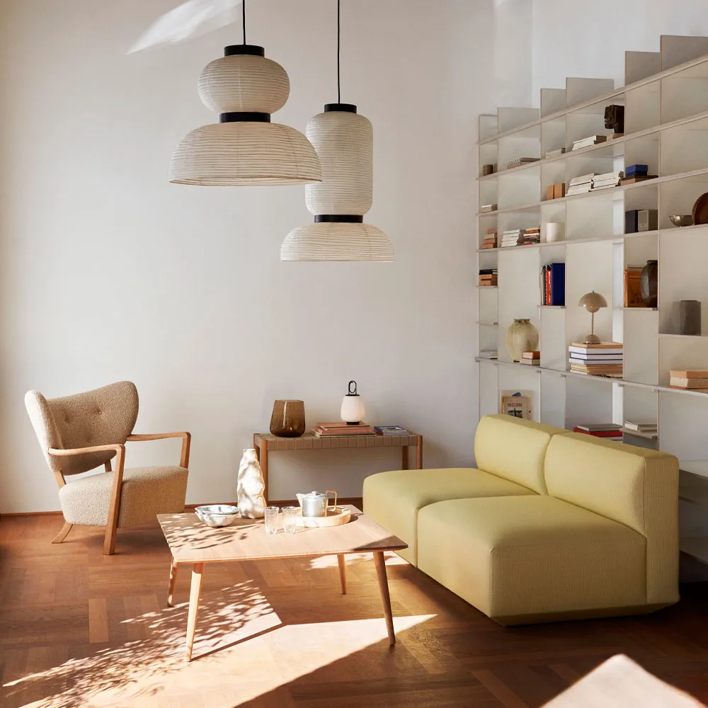 Wulff Lounge Chair ATD2 lenestol, Oljet eik-Karakorum &Tradition