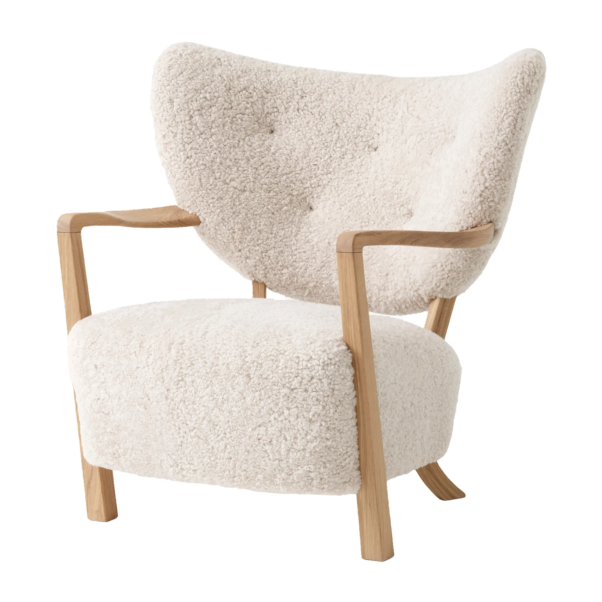 Wulff Lounge Chair ATD2 lenestol, Oljet eik-Moonlight &Tradition