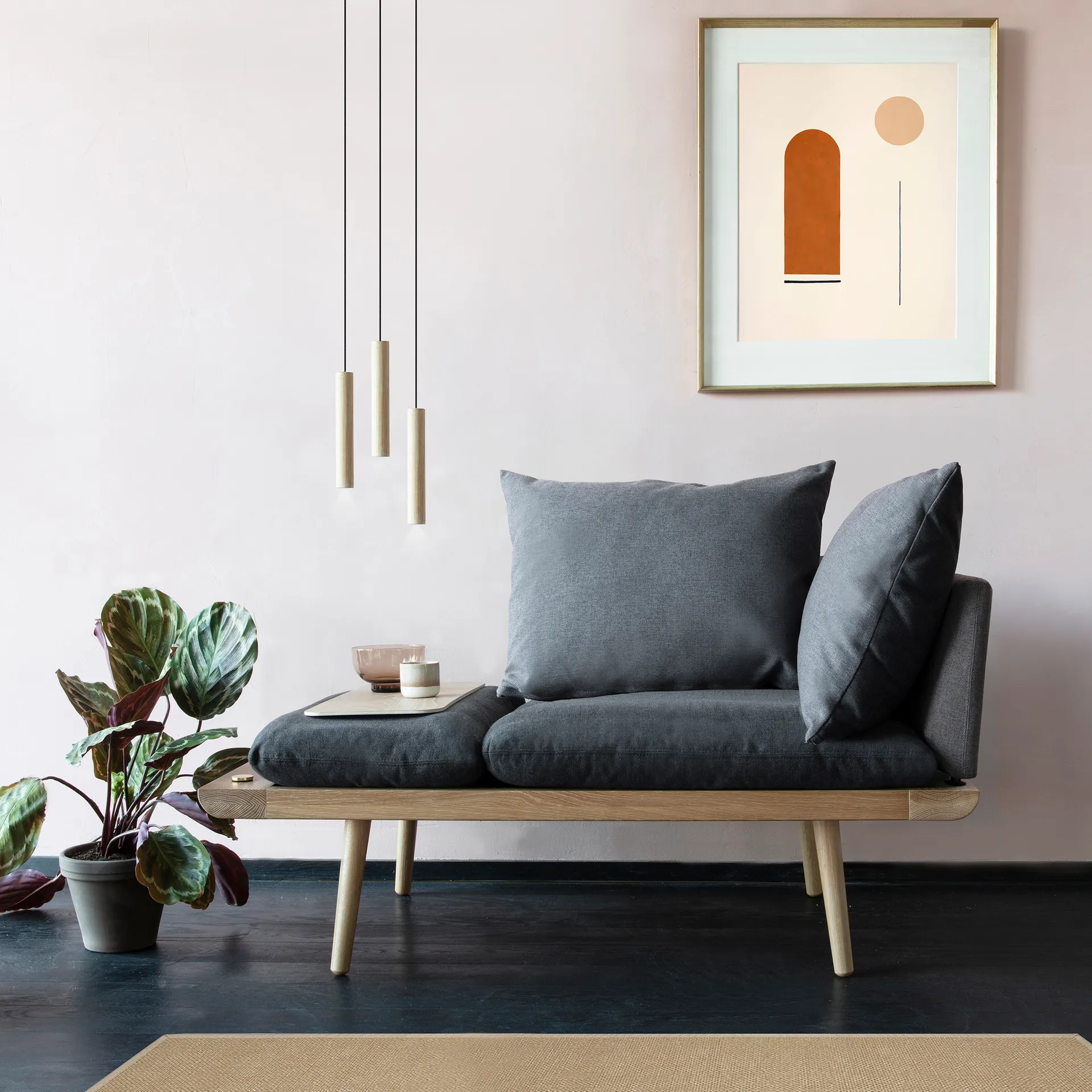 3 Chimes lampe, eik Umage