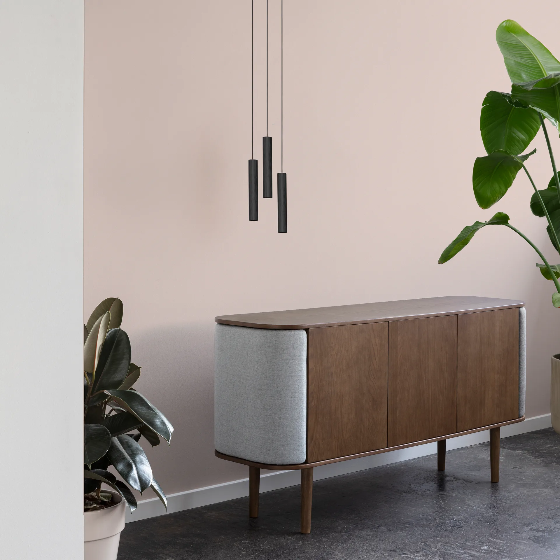 3 Chimes lampe, svart Umage