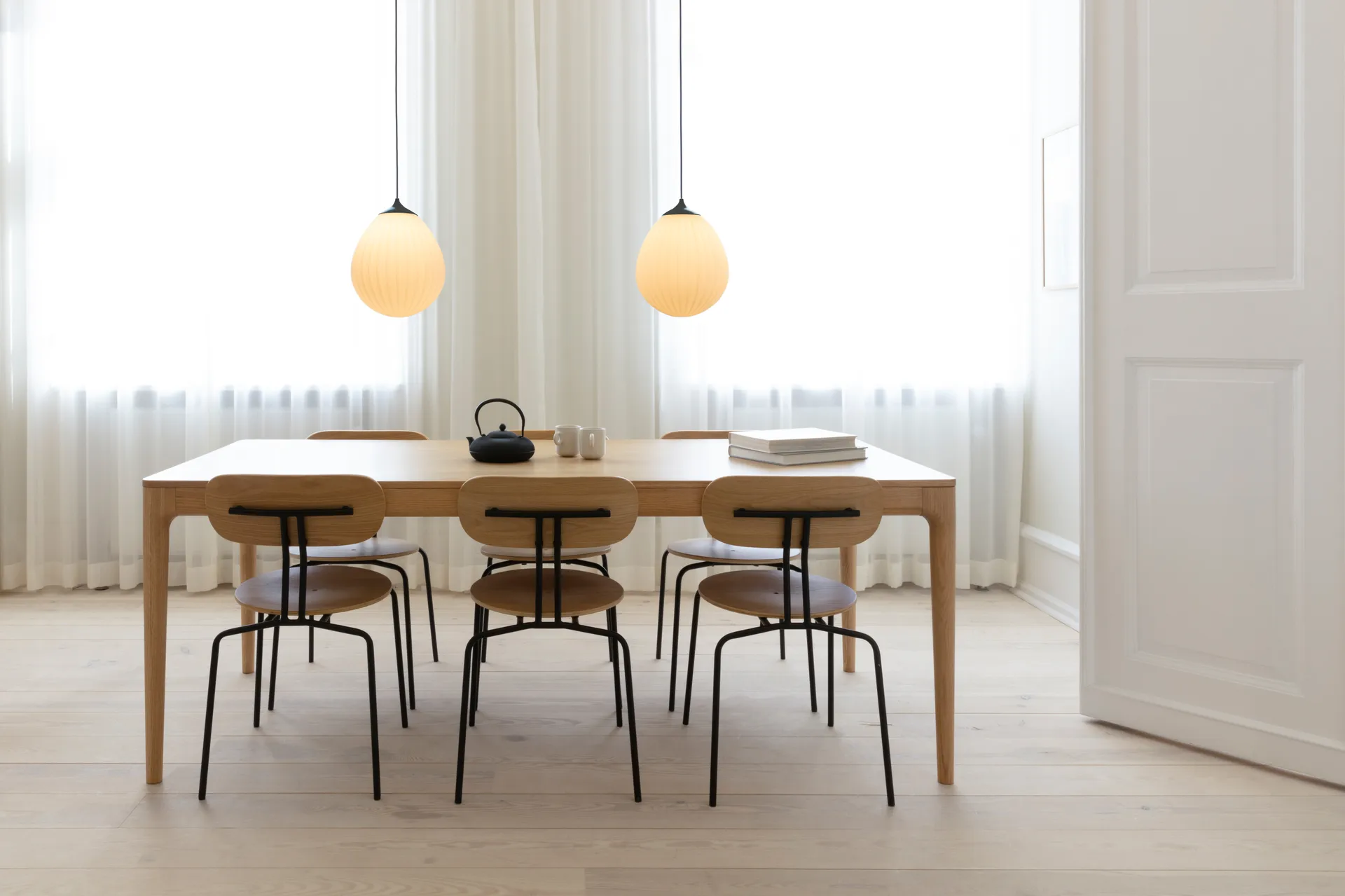 Around The World lampeskjerm pendel hvit, Sort Umage