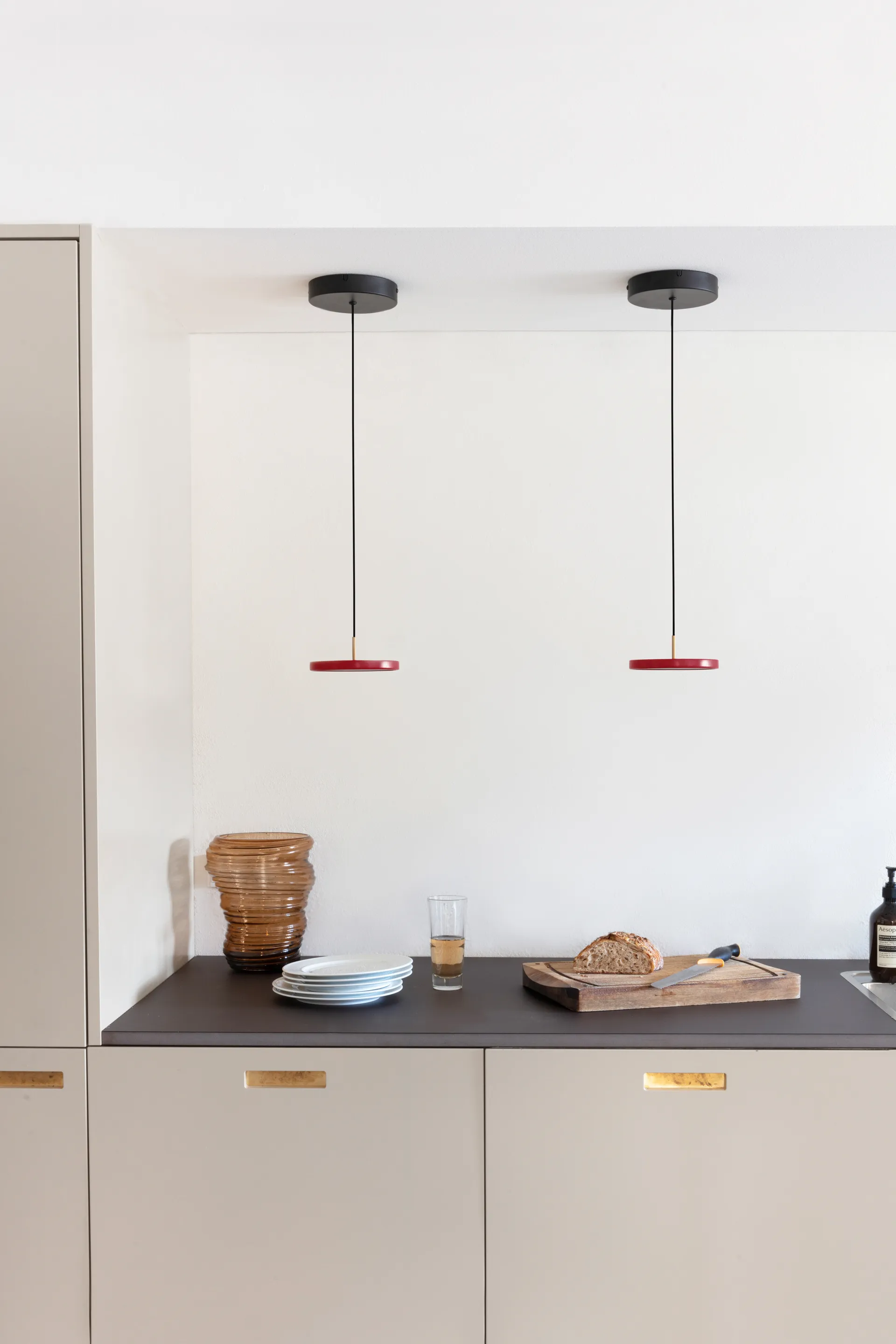 Asteria Micro taklampe, Ruby Red Umage