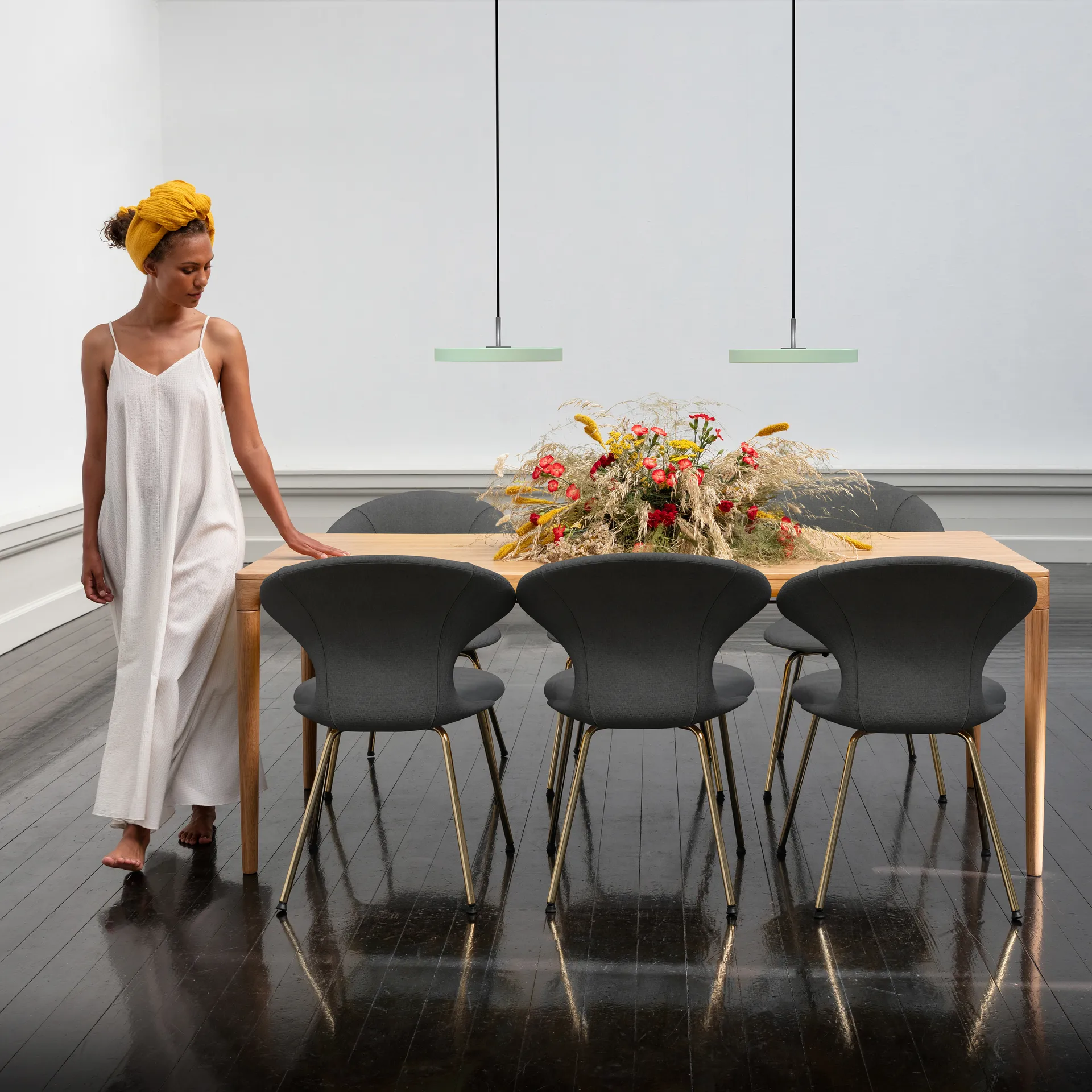 Asteria Mini taklampe, Nuance olivene Umage