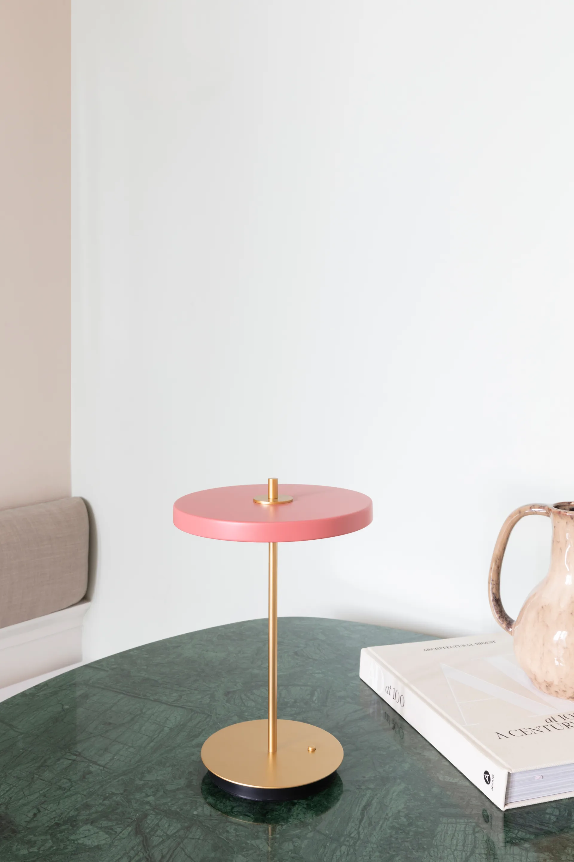Asteria Move bordlampe, Rose Umage