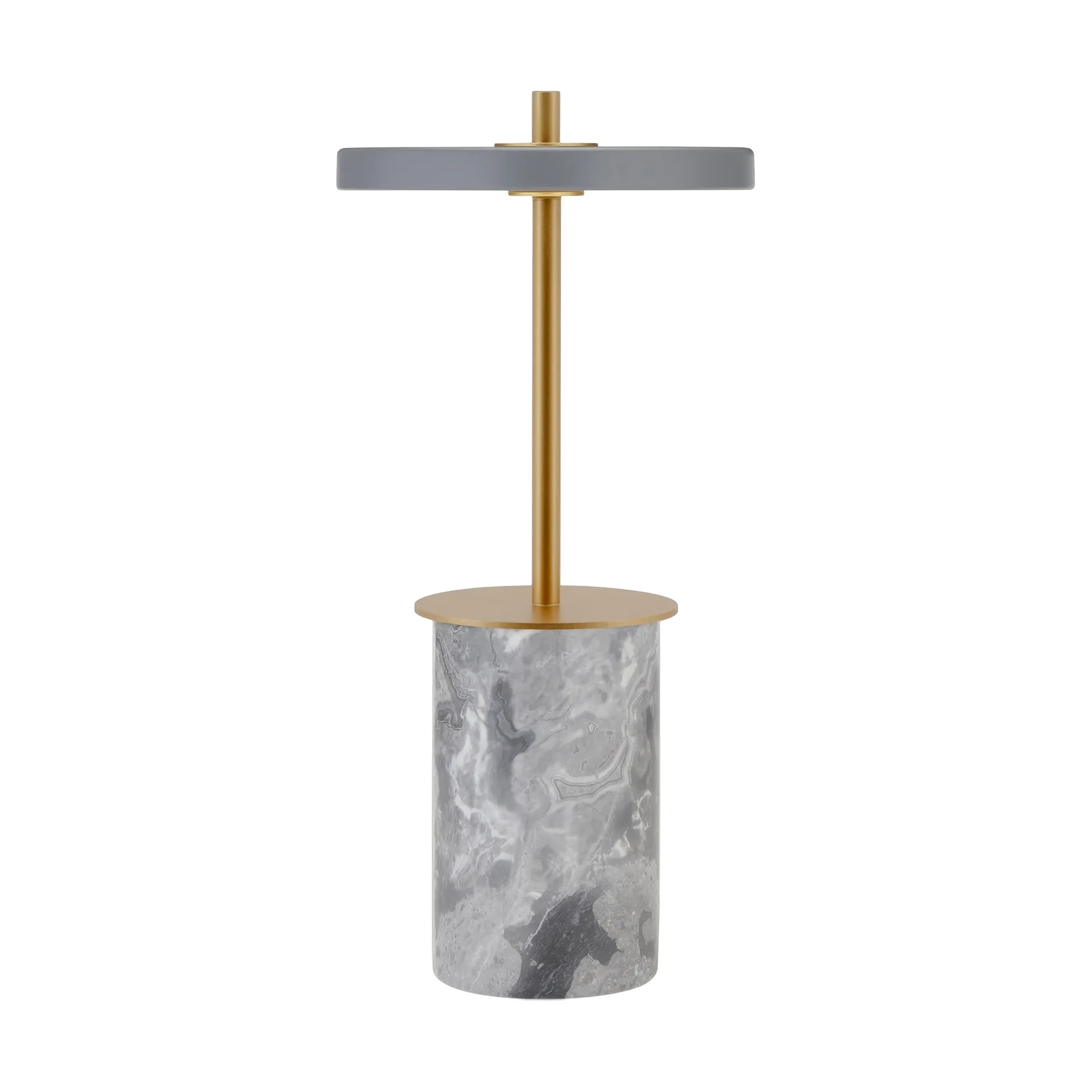 Asteria Move Mini bordlampe Ø12x25,5 cm, Grey Marble-brass Umage